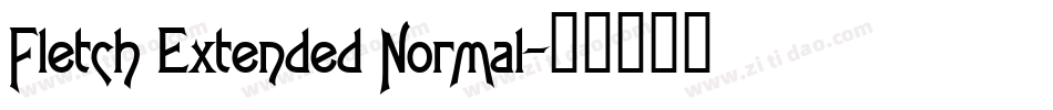 Fletch Extended Normal字体转换